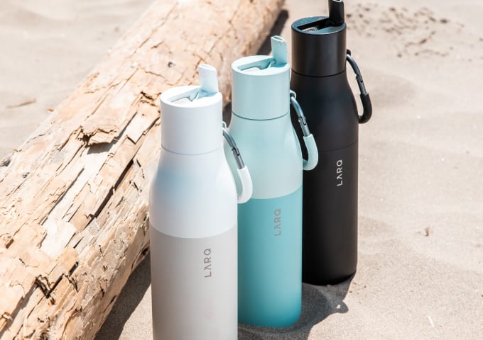 Larq bottles with all possible sleeves