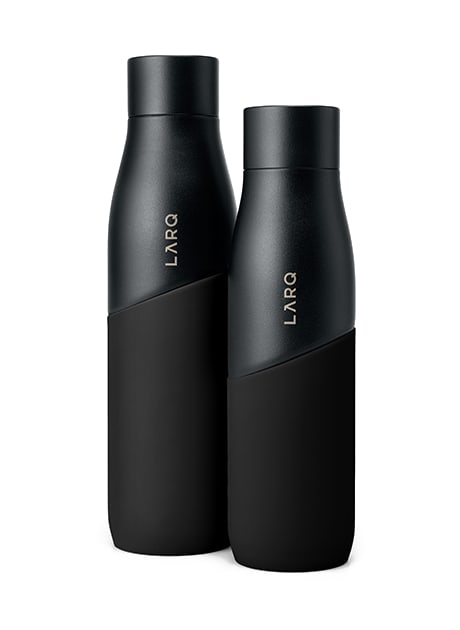 Photo of LARQ Bottle PureVis™ regular and large size in Black/Onyx color