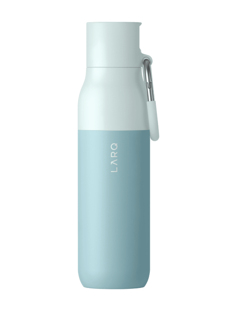 Photo of LARQ Bottle PureVis™ regular and large size in Monaco Blue color